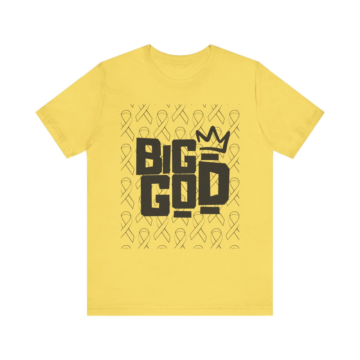 Big God Short Sleeve Tee - Inspirational Unisex Jersey T-Shirt, Gift for Faith Lovers, Christian Apparel, Motivational Shirt, Casual Wear