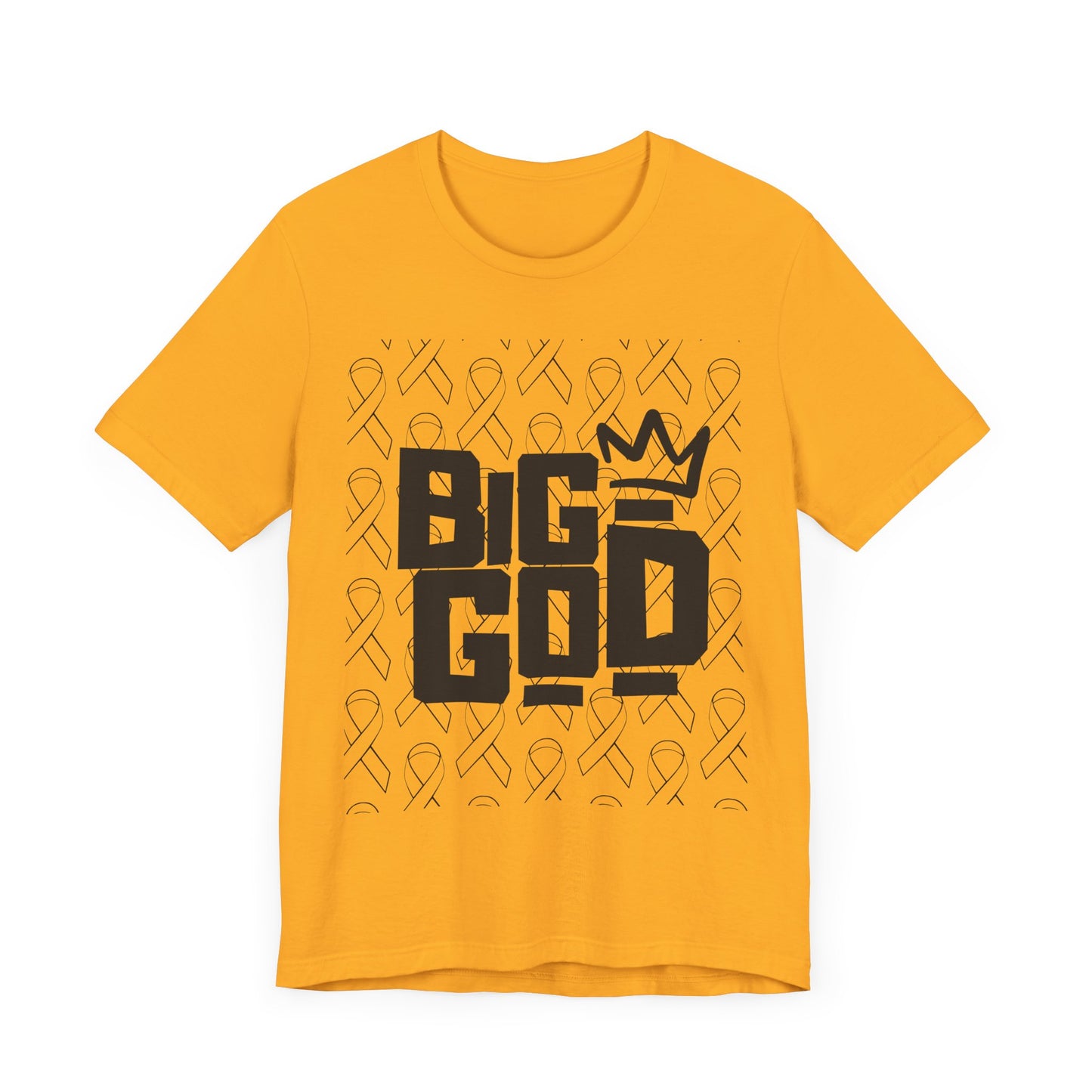 Big God Short Sleeve Tee - Inspirational Unisex Jersey T-Shirt, Gift for Faith Lovers, Christian Apparel, Motivational Shirt, Casual Wear