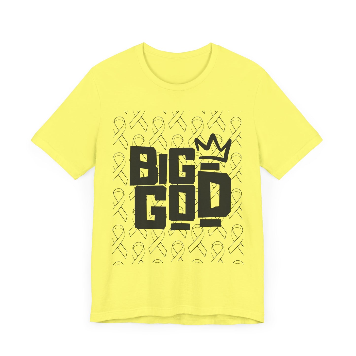 Big God Short Sleeve Tee - Inspirational Unisex Jersey T-Shirt, Gift for Faith Lovers, Christian Apparel, Motivational Shirt, Casual Wear