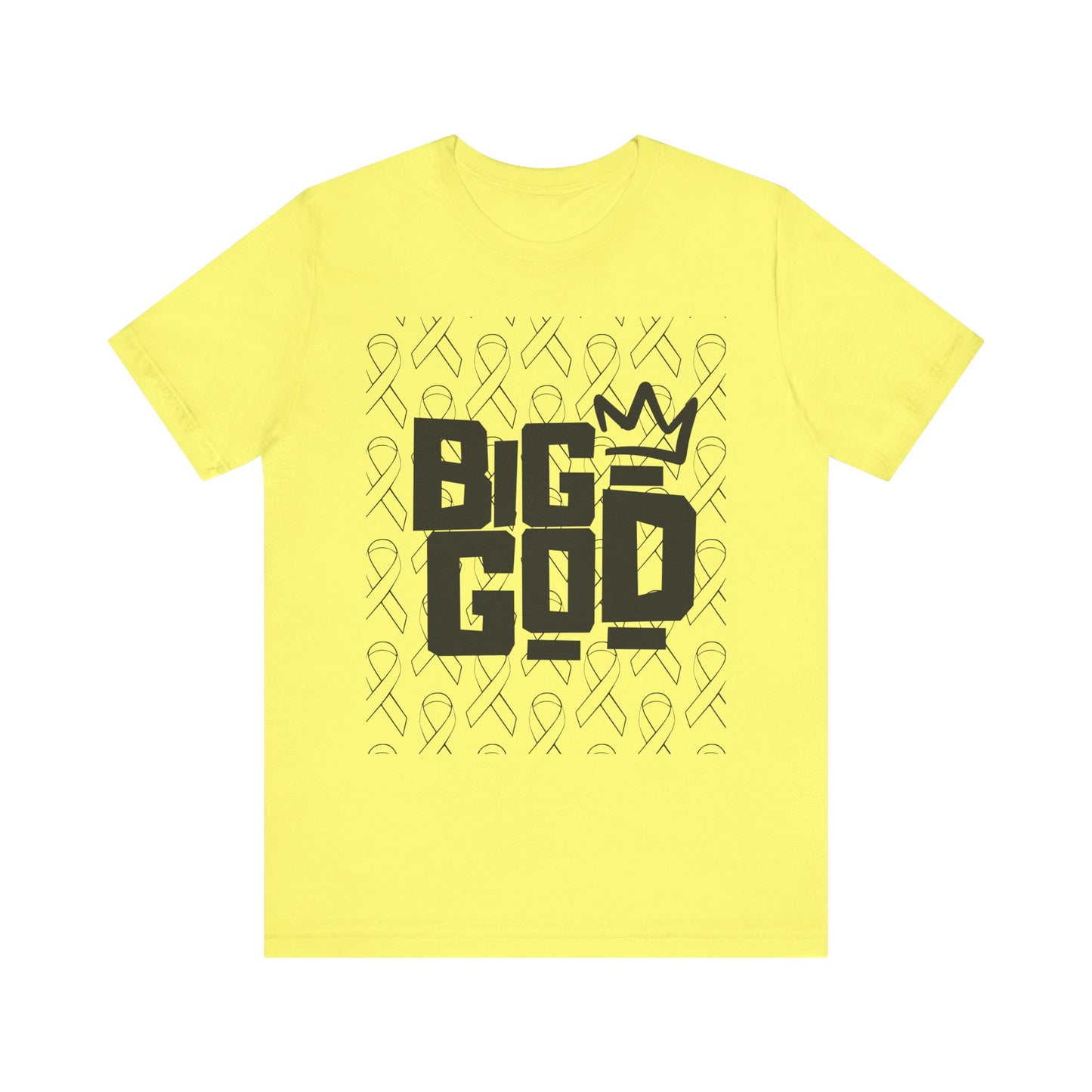 Big God Short Sleeve Tee - Inspirational Unisex Jersey T-Shirt, Gift for Faith Lovers, Christian Apparel, Motivational Shirt, Casual Wear