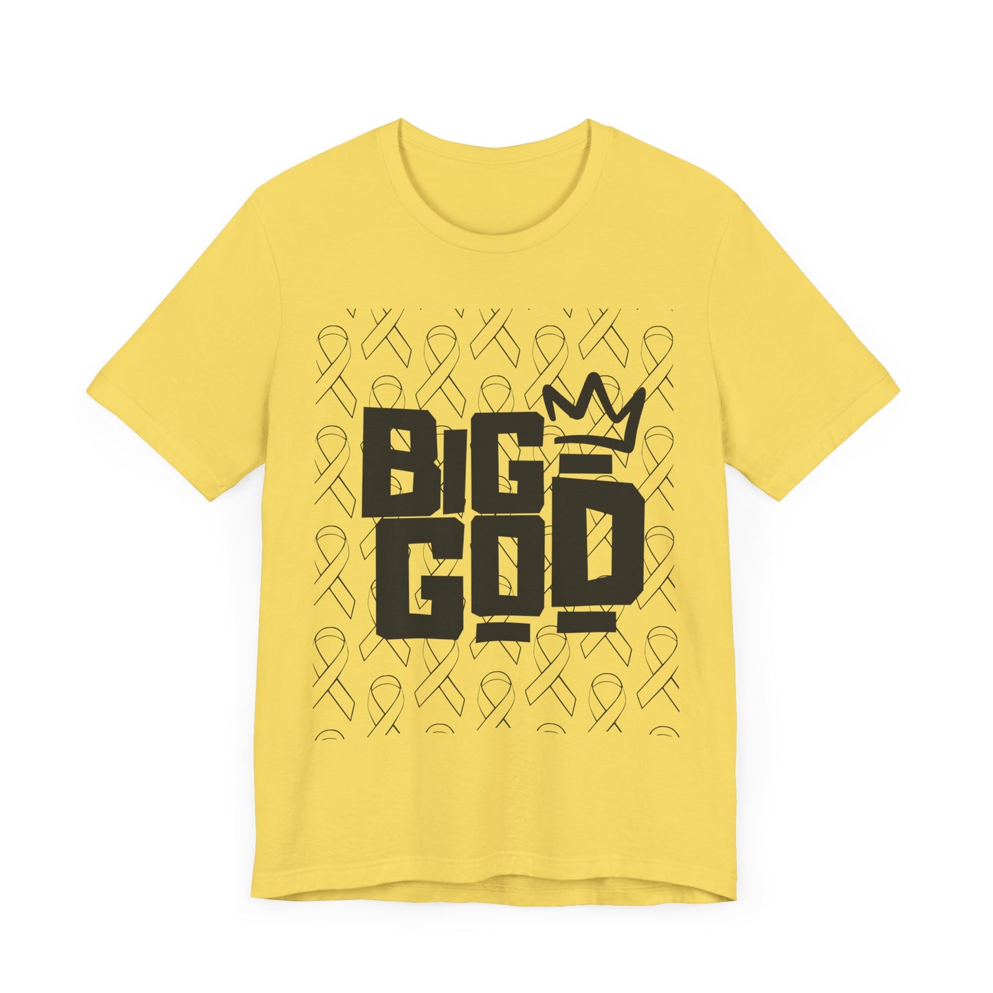 Big God Short Sleeve Tee - Inspirational Unisex Jersey T-Shirt, Gift for Faith Lovers, Christian Apparel, Motivational Shirt, Casual Wear